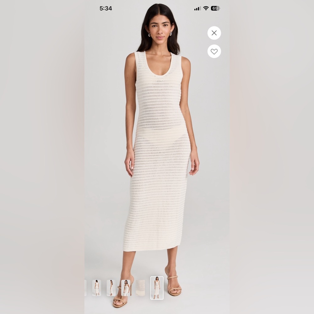 Le Jean Crochet Midi Dress
